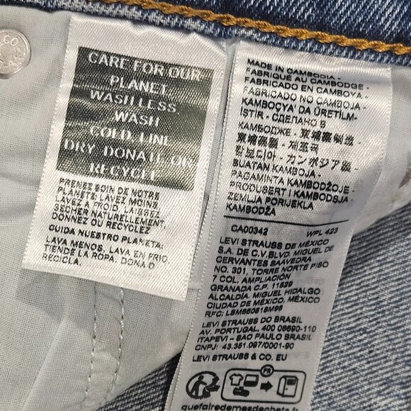 Levi’s Premium Ribcage Straight Ankle Jeans Women’s Size 26 High Rise Button Fly - Picture 9 of 11